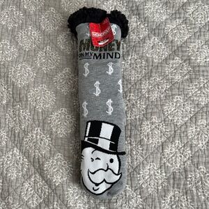 Monopoly Money On My Mind Fuzzy Socks